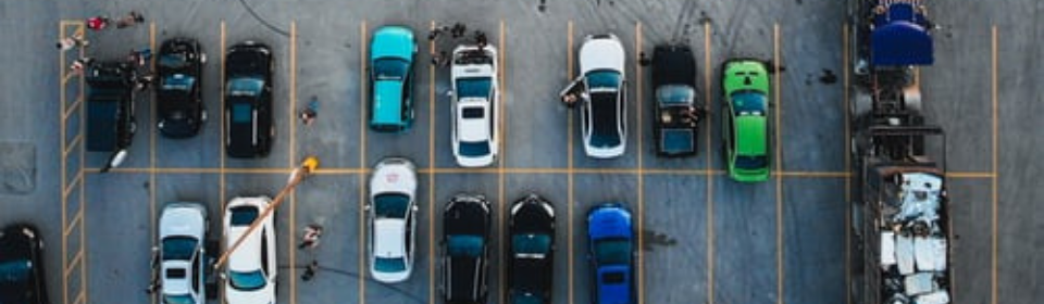 Parking lot aerial view