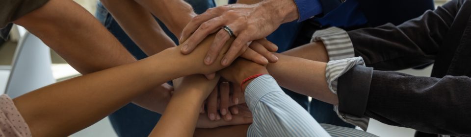 team hands