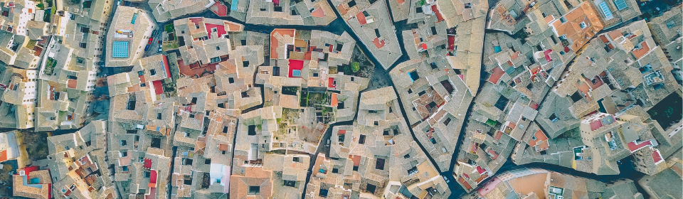 aerial of the city