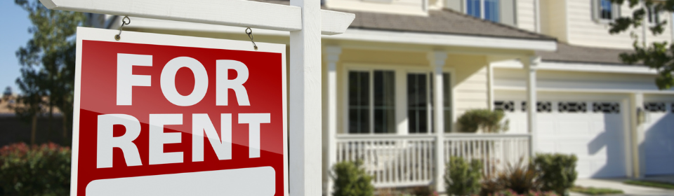 house with for rent sign