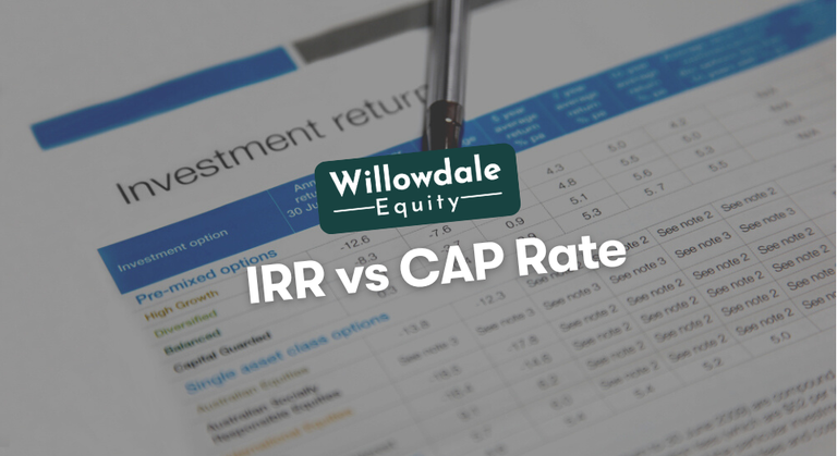 IRR vs CAP Rate