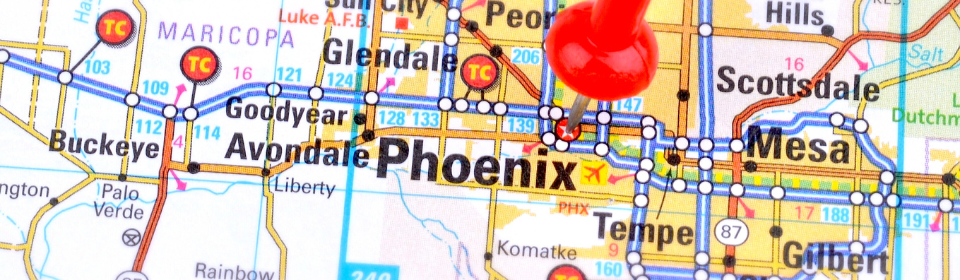 Phoenix pin on map