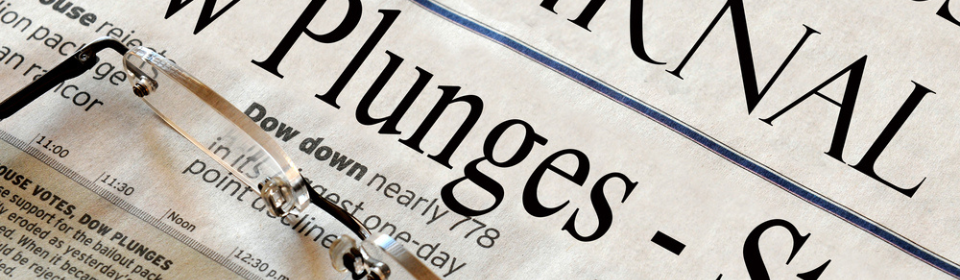 recession fear news paper headline