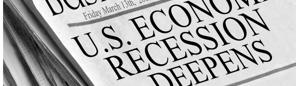 recession news paper headline