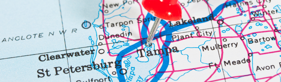 tampa pin on map
