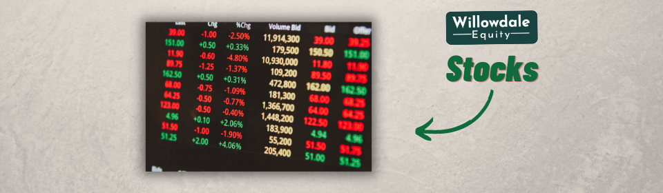 graphic of the stock markets