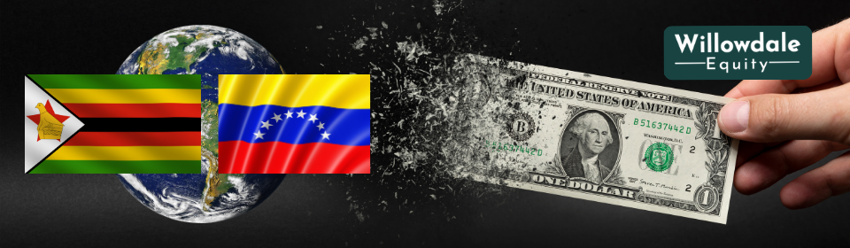 Zimbabwe and Venezuela hyperinflation