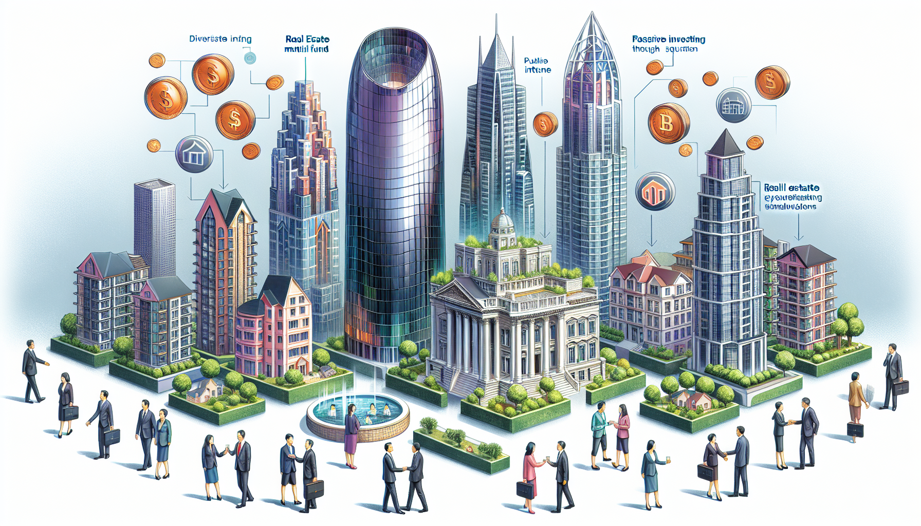 Illustration of alternative real estate investment options