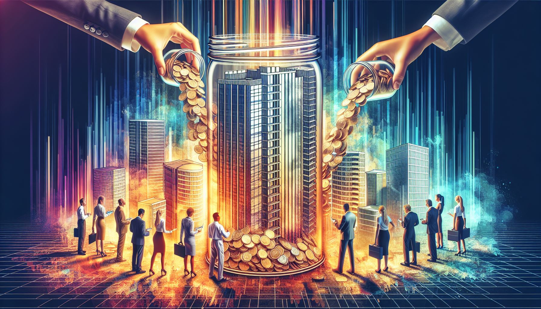 Illustration of real estate syndications and pooled investment funds