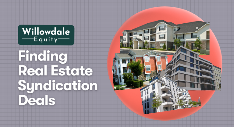 how to find real estate syndication deals