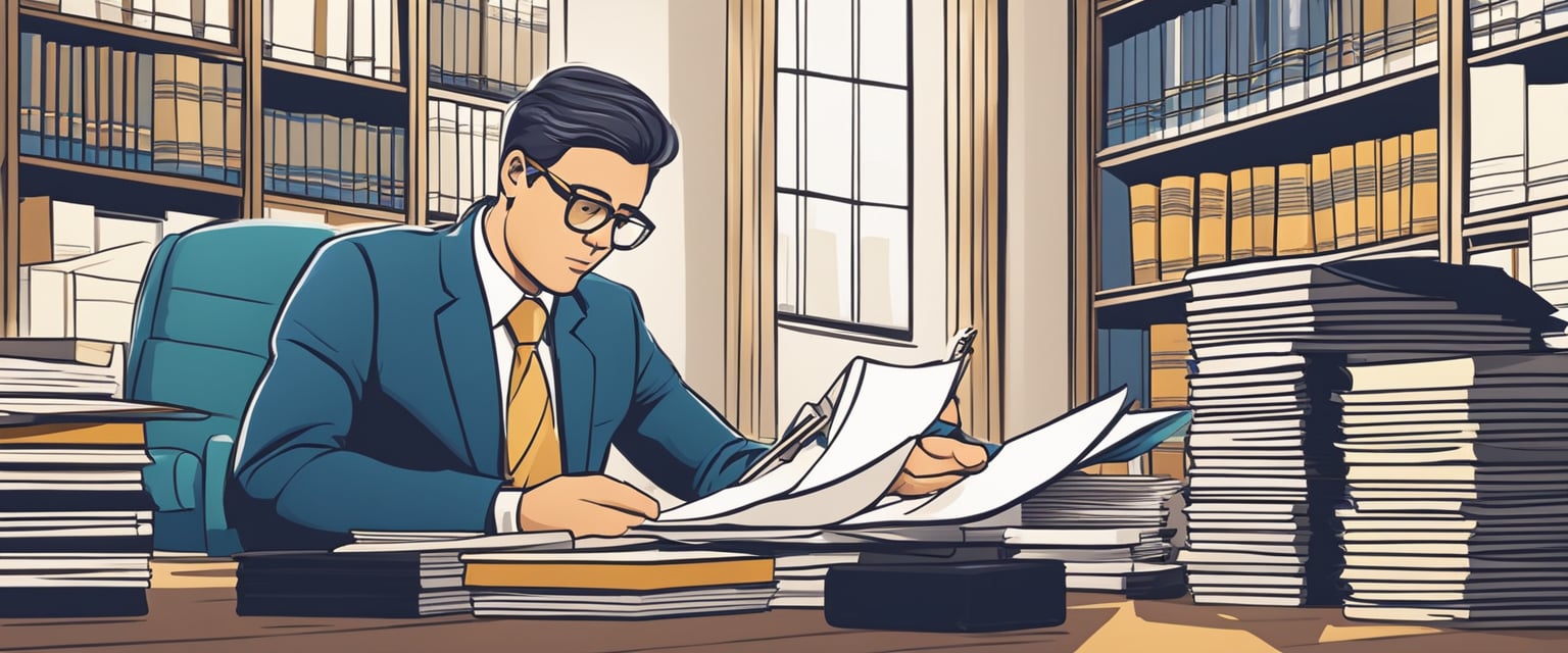 investor doing due dilligence illustration