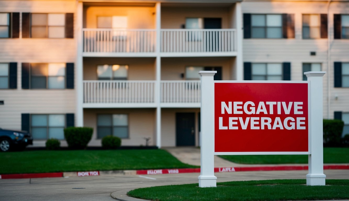 negative leverage apartment sign