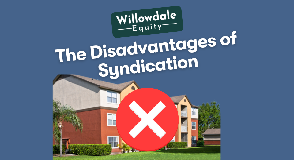 what is the disadvantage of real estate syndication