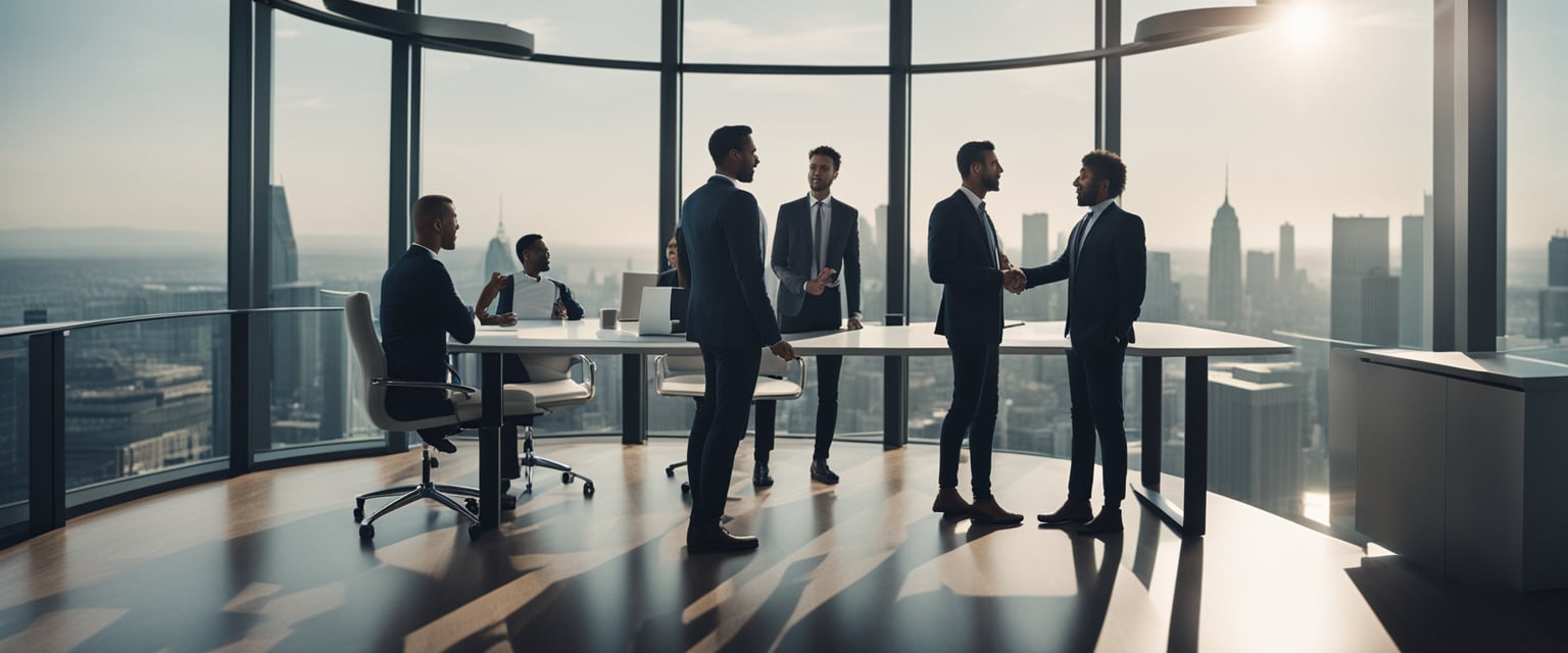business people in office