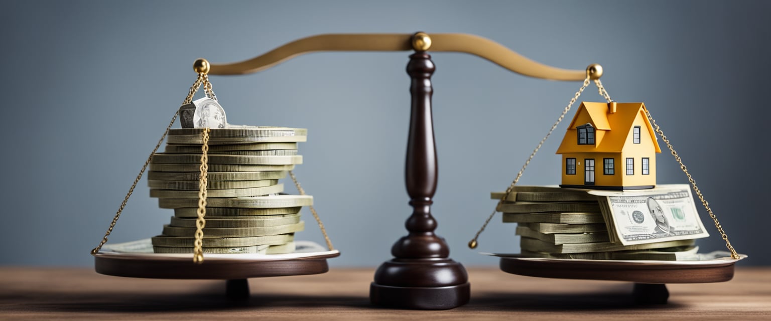 cash versus property scale