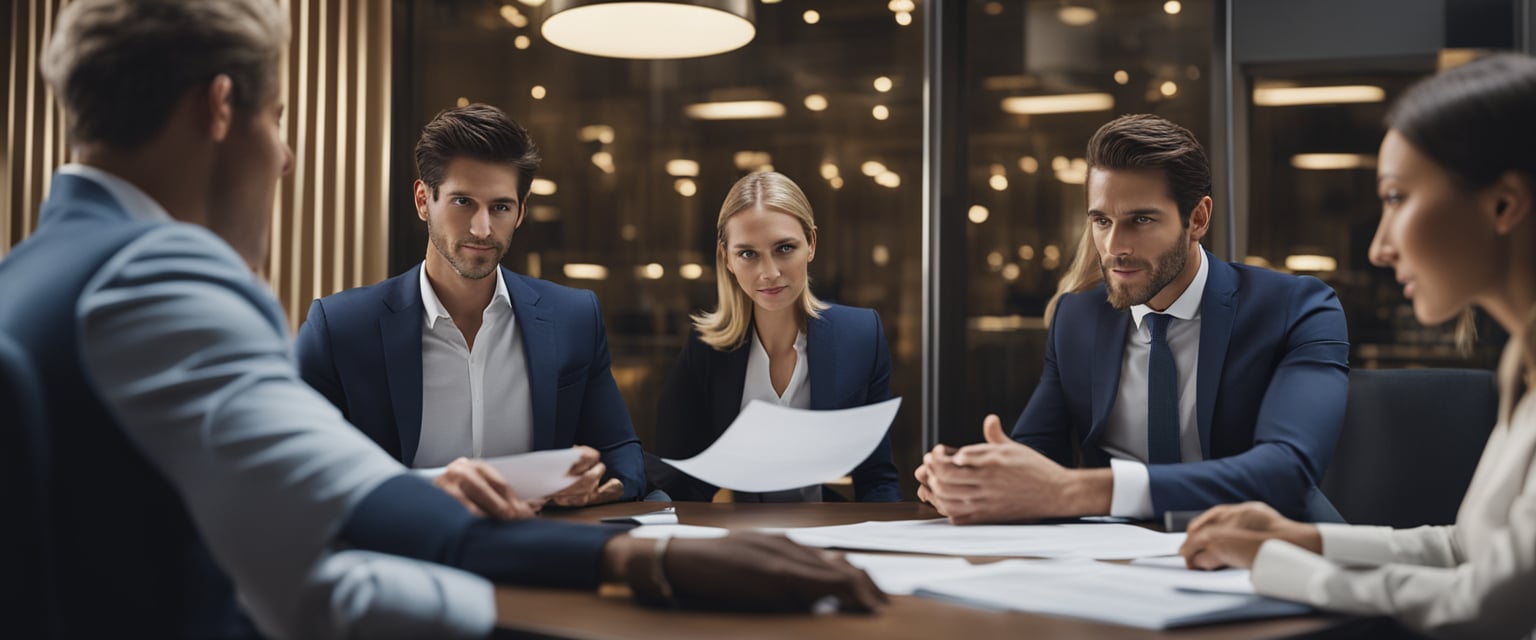 four investors sharing ideas