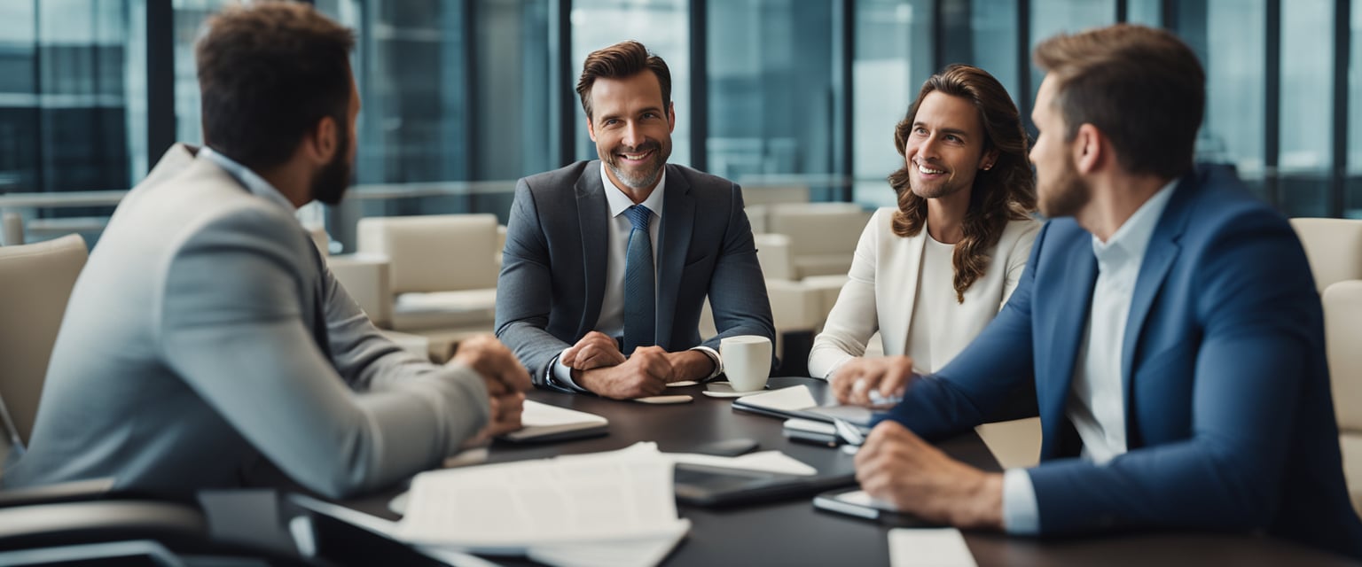 group of investors meeting