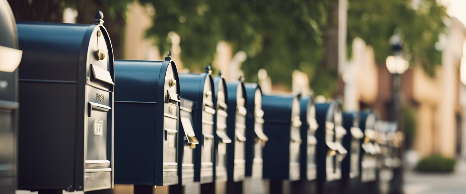 group of mailboxes