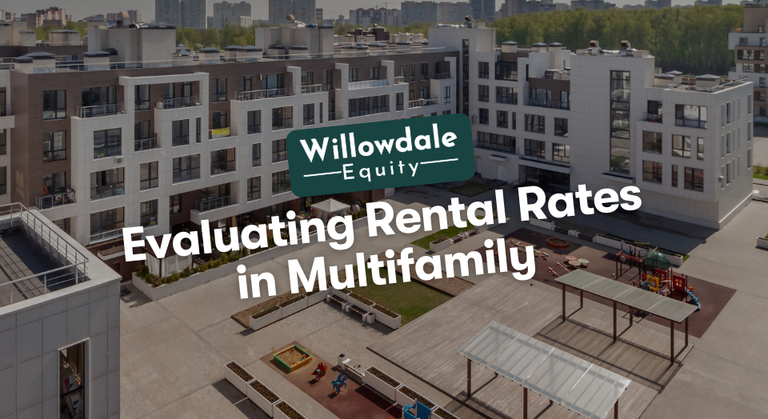 How do property managers evaluate rental rates for multifamily units