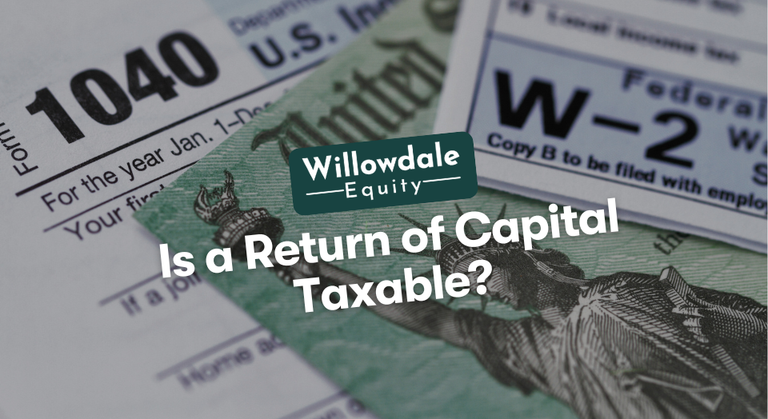 is a return of capital taxable