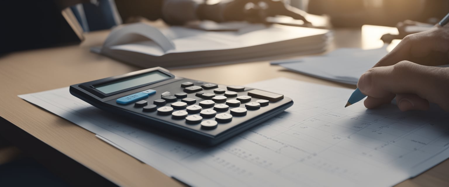 rendering of a calculator