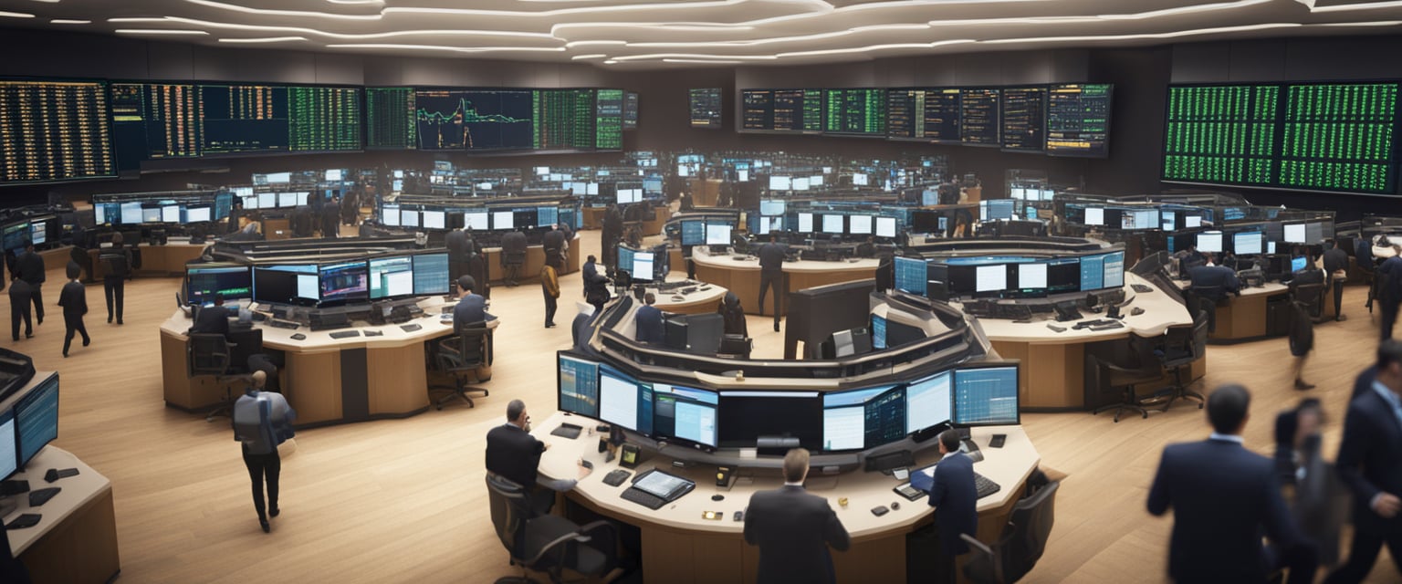 stock market floor