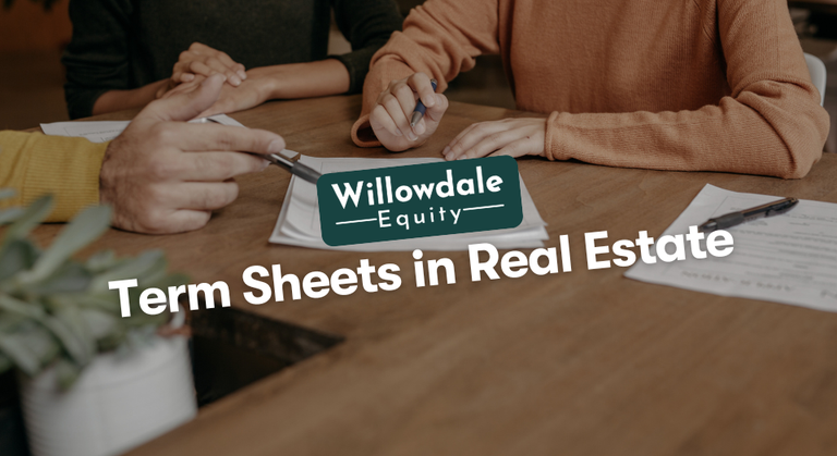 what is a term sheet in real estate
